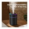 180ml Portable Humidifier with 7-Color Lights, Rechargeable USB Essential for Home, Car, Office and Sleep Aid(Black) view 4