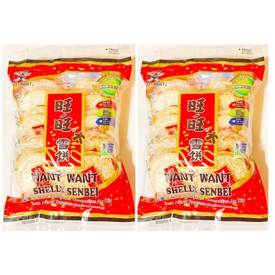 Shelly Senbei Rice Crackers, Non-GMO, Gluten Free, Oven Baked, 4.3 Oz,2 Pack