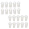 CHILDWEET Disposable Plastic Juice Cups with Lid Design, 30pcs 360ml Beverage Cups for Cold Drinks, Bubble Tea, and Smoothies, Disposable Fruit Drinkware Set for Takeaway and Parties view 1
