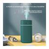 2-Speed Portable Humidifier - Large Mist USB Desktop & Car Humidifier, Quiet Operation for Home Office & Travel(White) view 3