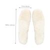 RUNROTOO Wool Shoe Insoles for Boots, Warm Sheepskin Boot Inserts with Fleece Lining, Sweat-Absorbing Winter Insoles for Men and Women Size 39 view 2