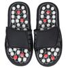 COLLBATH Acupressure Foot Massage Slippers with Black Beads, Size 42-43, Indoor Relaxation Footwear for Women and Men, Pressure Point Reflexology Therapy Slippers for Home Use view 1