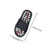 COLLBATH Acupressure Foot Massage Slippers with Black Beads, Size 42-43, Indoor Relaxation Footwear for Women and Men, Pressure Point Reflexology Therapy Slippers for Home Use view 2