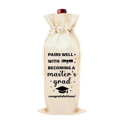 College Graduation Gifts for Graduate Students - College Grad Gifts for Son Daughter Bachelors Degree Graduation Gift for Sister Brother Friends Congratulations on Graduating Graduate Gift Wine Bag