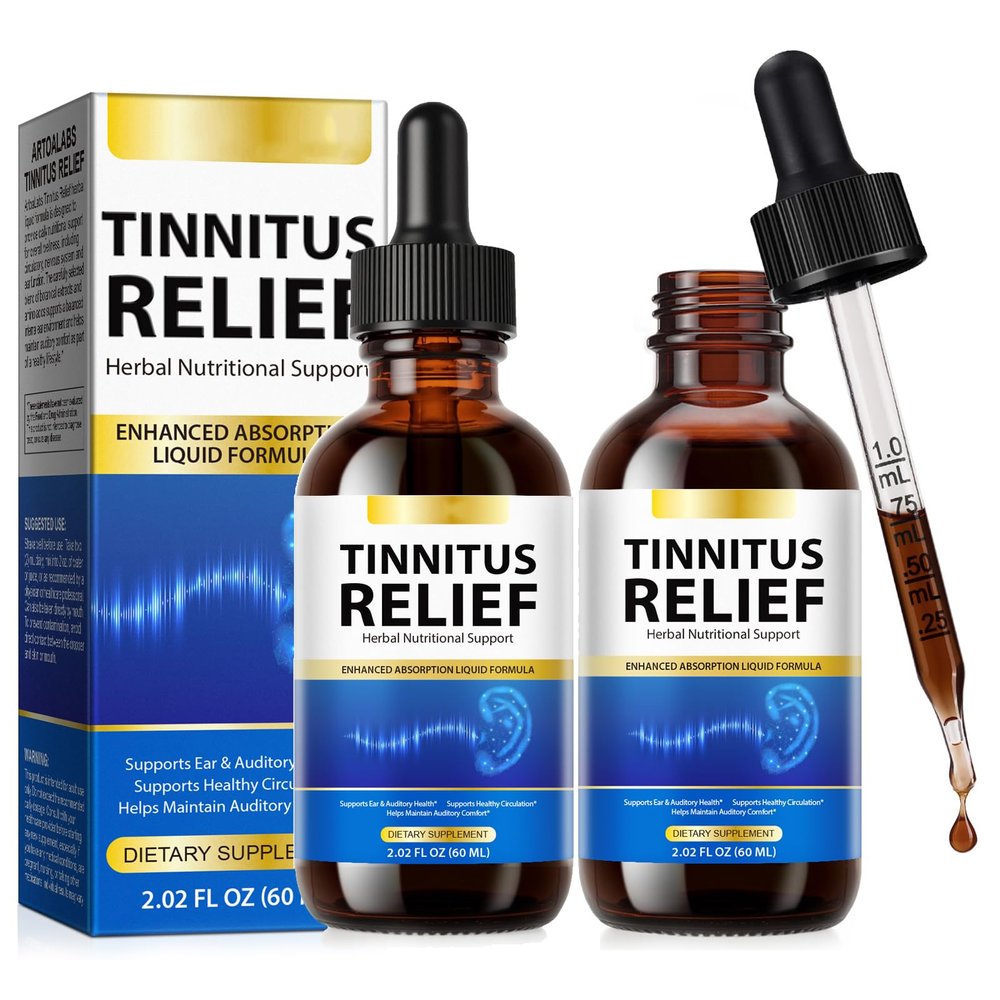 ZODENIS Relief for Ringing Supplement for Ringing Ears, Ear Wellness Drops, Support Auditory Comfort, Healthy Circulation & Nerve Function, 2 Fl OZ, Pack of 2