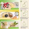 500g Chia Seeds Apple Banana Milk Oatmeal,Instant Hot Cereal For Breakfast Snack,Low Fat Quick Stir Porridge,Home Office Pantr view 2