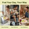 500g Chia Seeds Apple Banana Milk Oatmeal,Instant Hot Cereal For Breakfast Snack,Low Fat Quick Stir Porridge,Home Office Pantr view 3