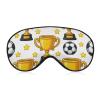 Super Smooth Soft Soccer Stars Art Sleep Eye Mask with Elastic Strap for Travel Naps Yoga Plane Night, Light Blocking Eyeshade view 1