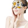 Super Smooth Soft Soccer Stars Art Sleep Eye Mask with Elastic Strap for Travel Naps Yoga Plane Night, Light Blocking Eyeshade view 3