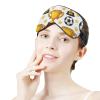 Super Smooth Soft Soccer Stars Art Sleep Eye Mask with Elastic Strap for Travel Naps Yoga Plane Night, Light Blocking Eyeshade view 4