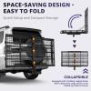 1000LBS Folding Trailer Hitch Cargo Carrier with Ramp, 55"x35" Aluminum Wheelchair Scooter Carrier, Hitch Cargo Carrier with Reflective Strips for 2" Receiver, SUV, Truck, Car, and Van view 4