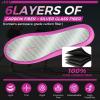 Pefuair Carbon Fiber Athletic Insoles for Men Women Adults, High Rigidity Carbon Core Performance Shoe Inserts, Shock Absorption High Rebound Sport Insoles for Running Basketball (9.5 Men/11 Women) view 2