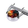 Round Travel Pill Organizer, Compact Daily Small Pill Case with 3 Compartments, Full Print Design Chaos and Disorder view 4