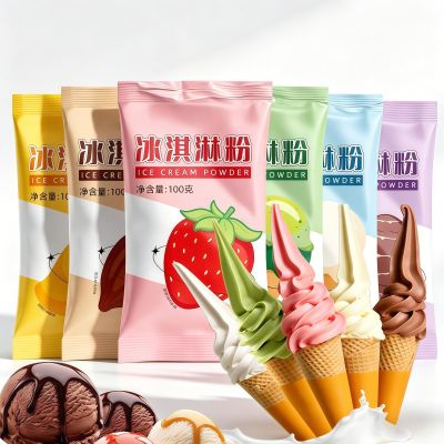 6 Flavor Ice Cream Mix 3.5oz Bags, Ready in 30 Mins for Homemade Ice Cream