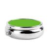 Travel Pill Organizer - Mini Metal Electroplated Round Pill Box, 3 Times a Day Medicine Organizer Green view 3