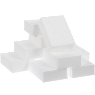 OKUMEYR 12 Pcs Household Cleaning Sponges Double-Compressed Foam Dish Washing Sponges Kitchen Scrubbers with Raised Dots for Sturdy Dish and Surface Cleaning