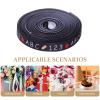 FUNOMOCYA School-Themed Fabric Ribbon with Pencil ABC Pattern, 1cm Wide 10-Yard Polyester Ribbon for First Day of School Crafts, Wrapping, and Teacher Appreciation Decorations view 3
