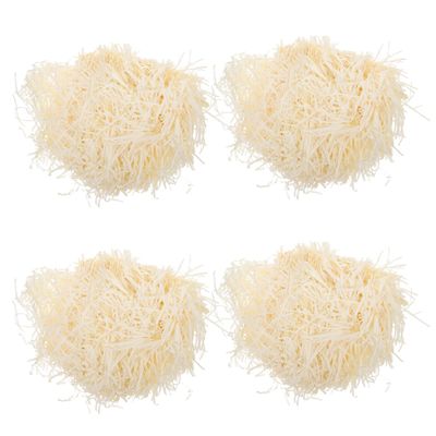 JOYOFREELY Shredded Paper Basket Filler 100g Pack, Natural Raffia Grass Crinkle Paper Packaging Filler for Boxes, Party Favor and Wedding Decoration Supplies