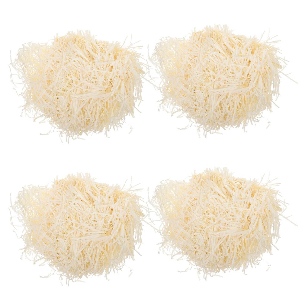 JOYOFREELY Shredded Paper Basket Filler 100g Pack, Natural Raffia Grass Crinkle Paper Packaging Filler for Boxes, Party Favor and Wedding Decoration Supplies