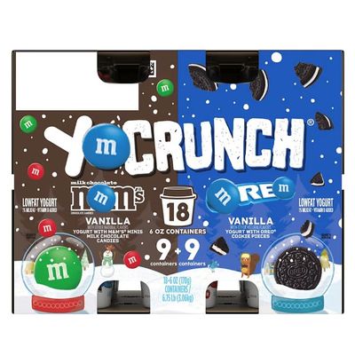 Vanilla Yogurt With Minis Milk Chocolate & Cookie Pieces Variety Pack, 18 pk./6 oz.