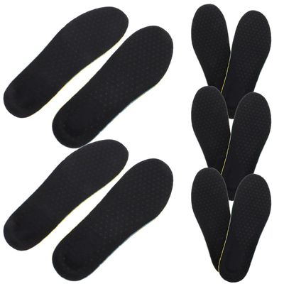 SUPVOX 5 Pairs Men's Height Booster Insoles Breathable Honeycomb Design Shock Absorption Anti-Slip Shoe Inserts Size 36 for Sports and Daily Wear