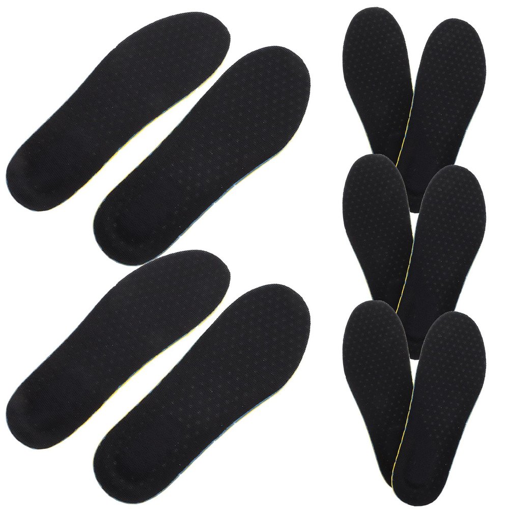 SUPVOX 5 Pairs Men's Height Booster Insoles Breathable Honeycomb Design Shock Absorption Anti-Slip Shoe Inserts Size 36 for Sports and Daily Wear