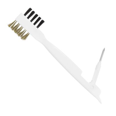 HOMSFOU Gas Stove Cooktop Cleaning Brush with Brass Wire Pot Bottom Scrub Brush for Seam and Gap Kitchen Utensils Household Cleaning Tools
