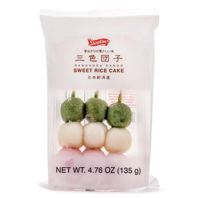 Shirakkiku Sweet Rice Cake, Sanshoku Dango, 4.76 oz (135 g)