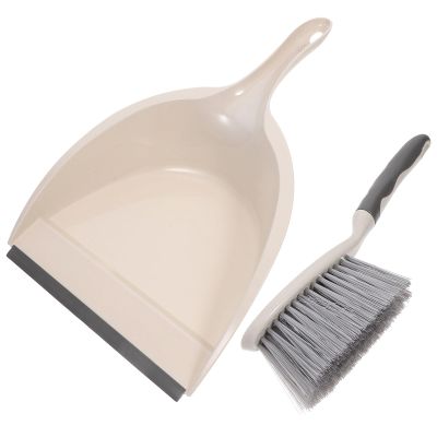 BESTYASH Mini Broom and Dustpan Set Small Plastic Brush and Dust Pan with Handle for Home Floor and Pet Hair Cleaning Desktop Use