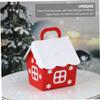 PartyKindom 20pcs Christmas Little Red House Candy Boxes Holiday Paper Storage Containers Festive Treat Packaging for Party Favors and Giving view 3