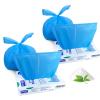 Dergik Sanitary Napkin Disposal Bags (180 counts), Scented | for Pads, Tampons, Diapers, Liners, Wipes, Incontinence| No Mess, Odor-Free, Disposable Hygiene Bags, Blue view 1