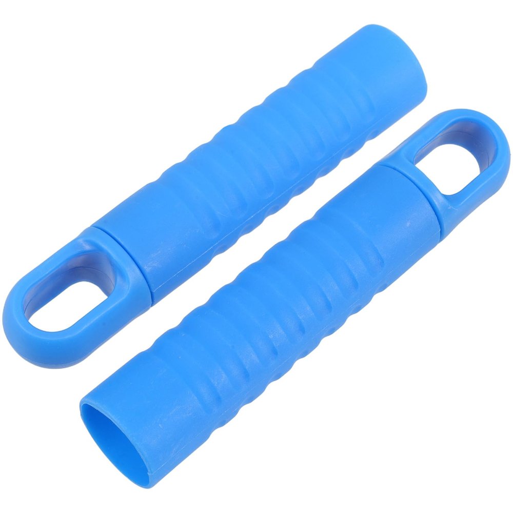 Happyyami 2pcs Mop Handle End Grips with Anti-Slip Plastic Sleeve and Hanging Hole, 25mm Mop Stick Replacement Covers for Cleaning and Household Use