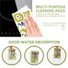 UsefulTools 6 Pieces Mixed Fruit Kitchen Wipes Washable Reusable Sponge Cleaning Cloths Absorbent Dish Cloths for Kitchen Bar Counters view 4