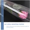 OUNONA Opp Film Roll 2.3 Mil 50cm X 20m Bouquet Wrapping Paper Floral Wrap Cellophane for DIY Flower Arrangements and Packaging view 4