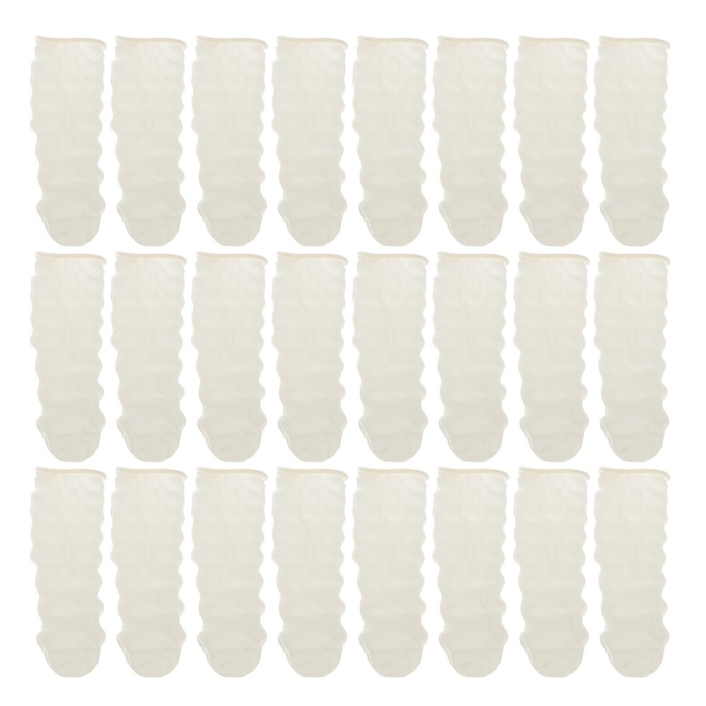 HOOWIFFY Disposable Anti-Static, Milky White Thumb Protector Sleeves for Industrial Use, Crafts, Electronics, 500pcs (100pcs5 Packs)