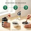 Black Sesame Paste Instant Meal 500g Jar, 7 Ingredients, Ready With Hot Water, For Snacks, Students, Workers, Fitness And Gifting view 3