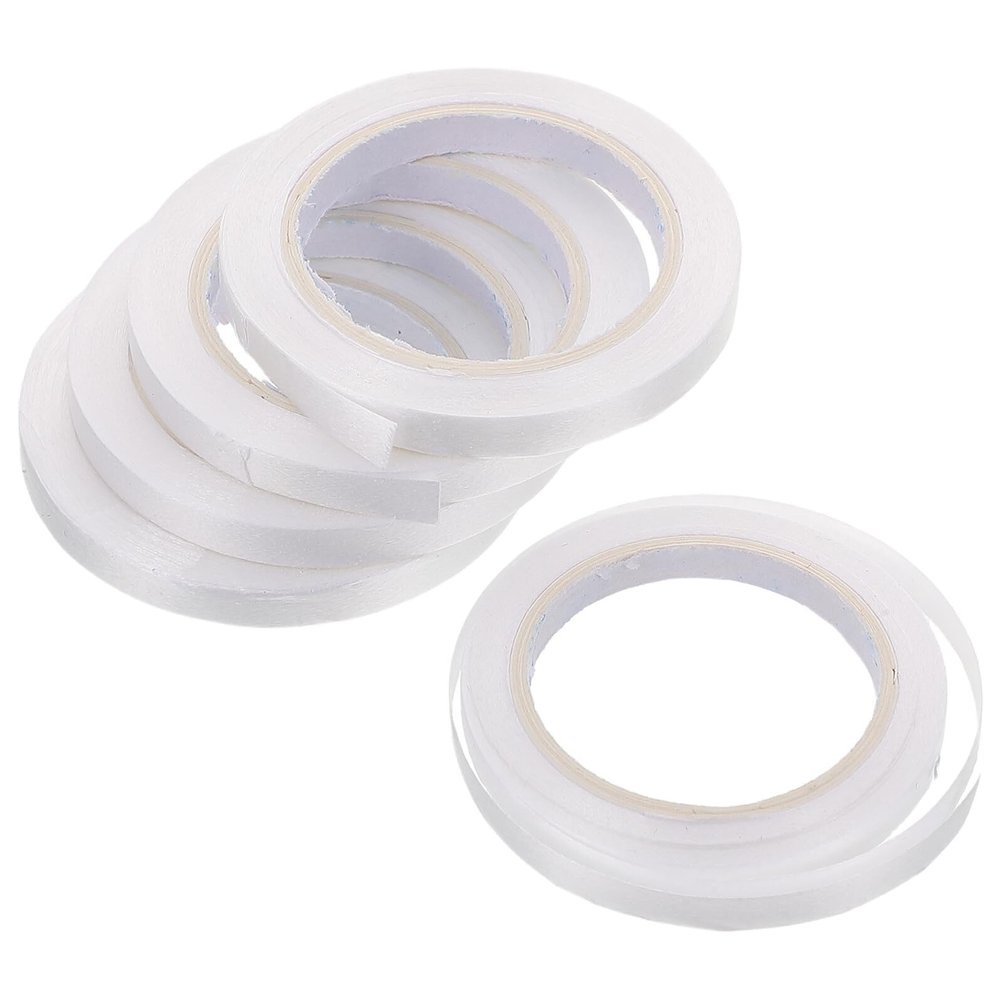 ibasenice Balloon String Ribbon 6pcs 5 Meter White Wrapping Ribbon for Presents Party Decorations DIY Crafts Scrapbooking Festival Wrap