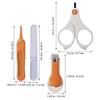 DECHOUS Nail Clipper Set with Light and Toenail Clippers for Newborns Nail Care Kit 4pcs Grooming Tool for Boys and Home and Travel view 2