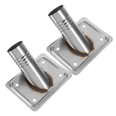 Garneck 2pcs Mop Pole Extension Threaded Adapter Tips Stainless Steel Connectors for 25mm Diameter Handles Replacement Kit for Home Office and Commercial Cleaning