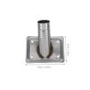 Garneck 2pcs Mop Pole Extension Threaded Adapter Tips Stainless Steel Connectors for 25mm Diameter Handles Replacement Kit for Home Office and Commercial Cleaning view 2