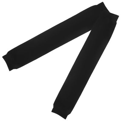 FRCOLOR Calf Compression Sleeves for Men 2pcs Black Breathable Elastic Leg Sleeves Football Running Support for Adult Athletes