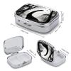 Dinosaur Pill Box 2 Compartment Decorative Metal Pill Case for Pocket Or Purse Travel Portable Medicine Box Pill Container Organizer for Vitamins Fish Oils Supplements view 2