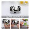 Dinosaur Pill Box 2 Compartment Decorative Metal Pill Case for Pocket Or Purse Travel Portable Medicine Box Pill Container Organizer for Vitamins Fish Oils Supplements view 4