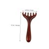 minkissy Wood Six-Claw Scalp Massager Comb 2pcs with Long Wooden Handle, Hair and Foot Massage Tool for Meridian Relaxation and Circulation Stimulation at Home Spa view 2