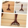minkissy Wood Six-Claw Scalp Massager Comb 2pcs with Long Wooden Handle, Hair and Foot Massage Tool for Meridian Relaxation and Circulation Stimulation at Home Spa view 3