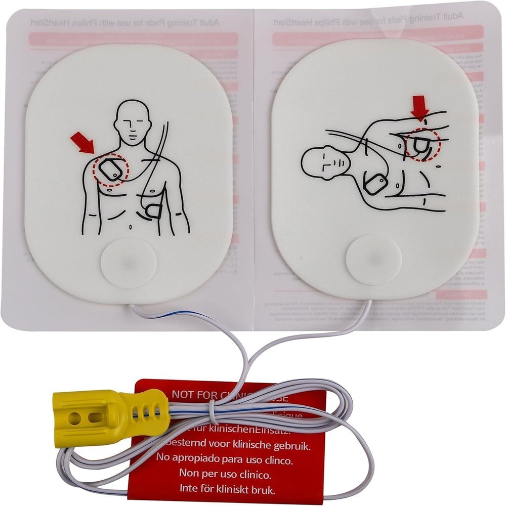 AED Trainer Pads, AED Training Pads Compatible with Philips HeartStart AED Trainer, Use for Adult Mode