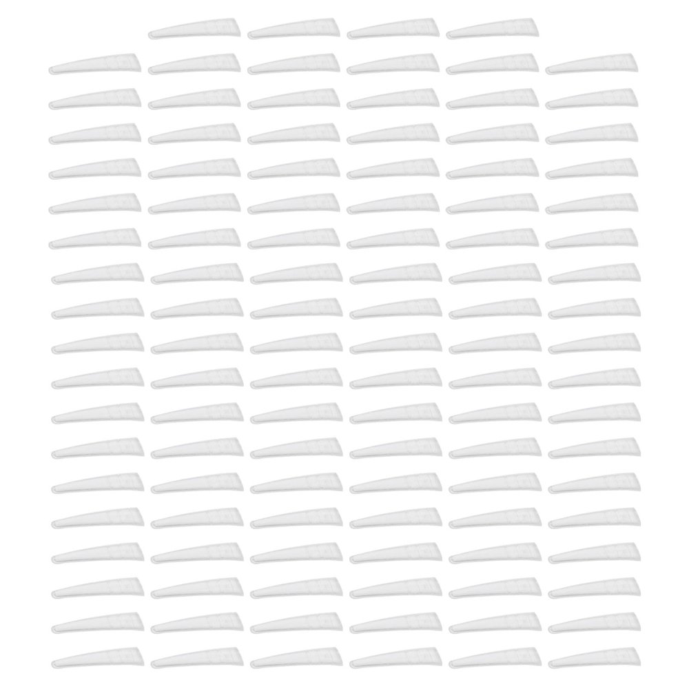 COMPUKAS 100pcs Tweezer Protective Caps Silicone Sleeve Non-slip Nipper Cover Curved Tip Protector for Pedicure and Dead Skin Removal Tools