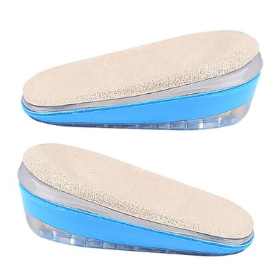 MOTHNUR Adjustable Gel Heel Lift Insoles, Height Increasing Shoe Inserts Triple-Layer Soft Cushion, Self-Adhesive Heel Pads for Leg Length Difference and Foot Support, L Size for Men