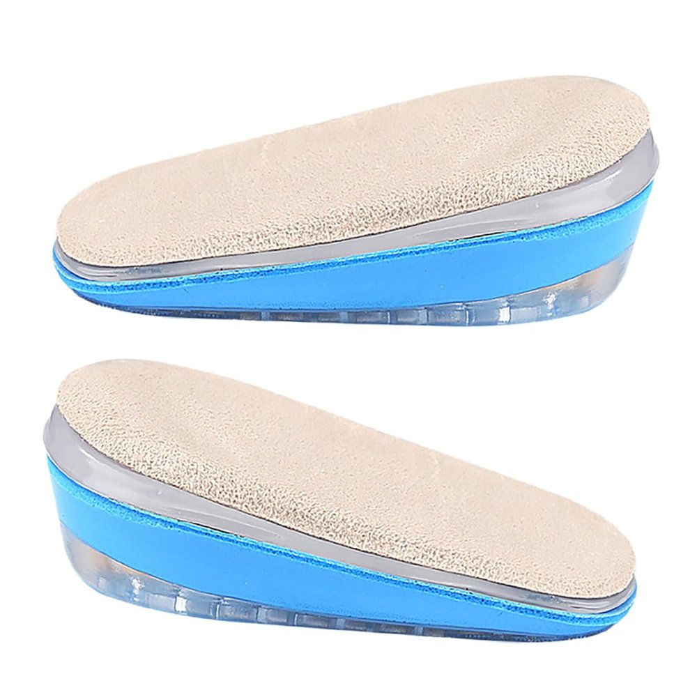 MOTHNUR Adjustable Gel Heel Lift Insoles, Height Increasing Shoe Inserts Triple-Layer Soft Cushion, Self-Adhesive Heel Pads for Leg Length Difference and Foot Support, L Size for Men