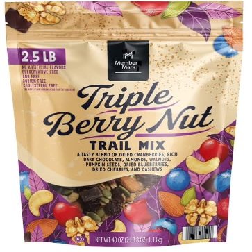 Member Marks Triple Berry Nut Trail Mix, 40 oz.